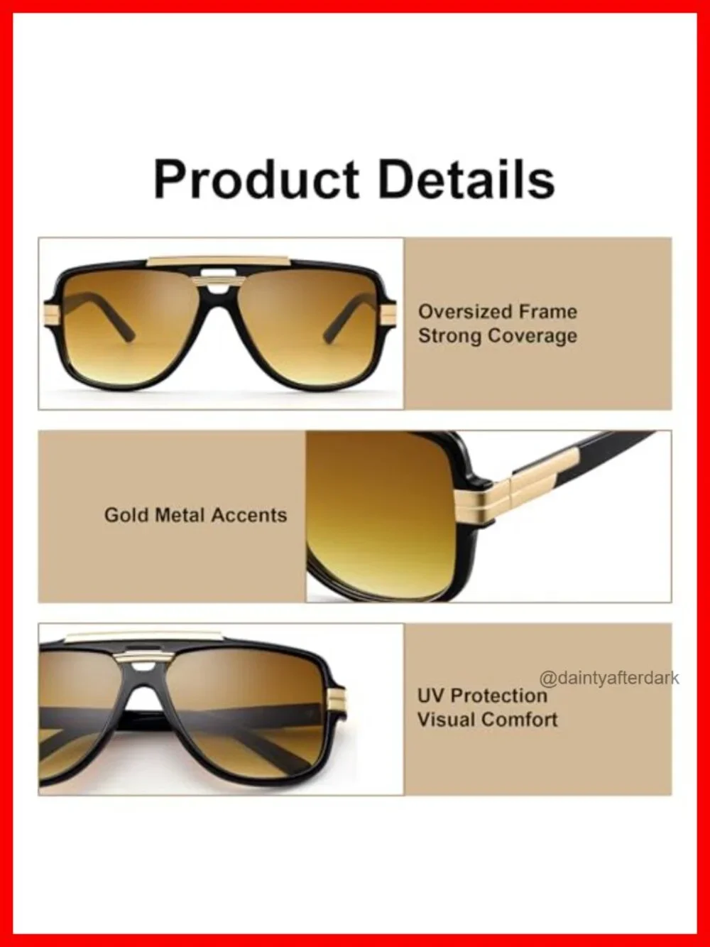 Retro Oversized Aviator Sunglasses Square Designer Vintage Shades